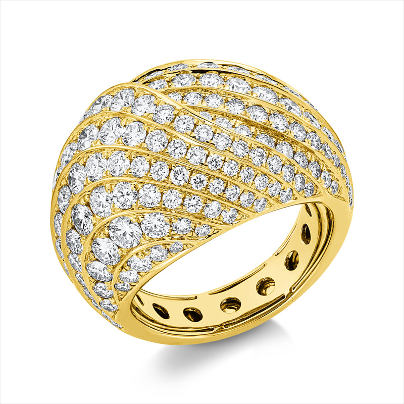 Ring    aus 750/-18 Karat Gelbgold mit 158 Diamanten 4