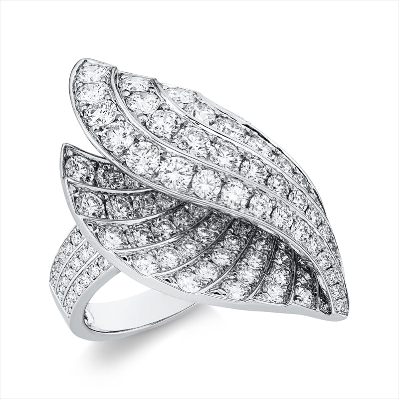 Ring    aus 750/-18 Karat Weißgold mit 145 Diamanten 4