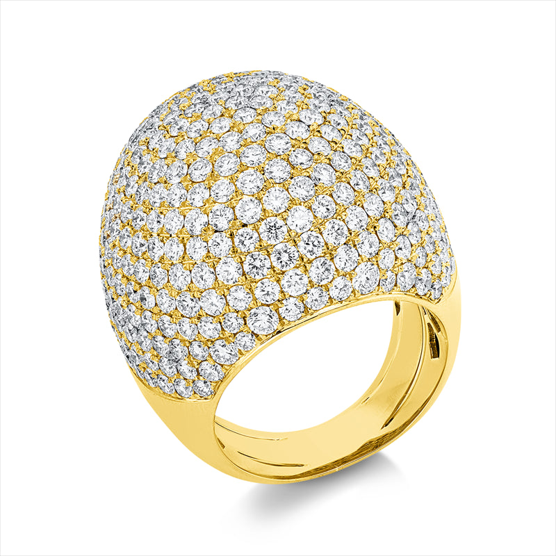 Ring    aus 750/-18 Karat Gelbgold mit 359 Diamanten 8