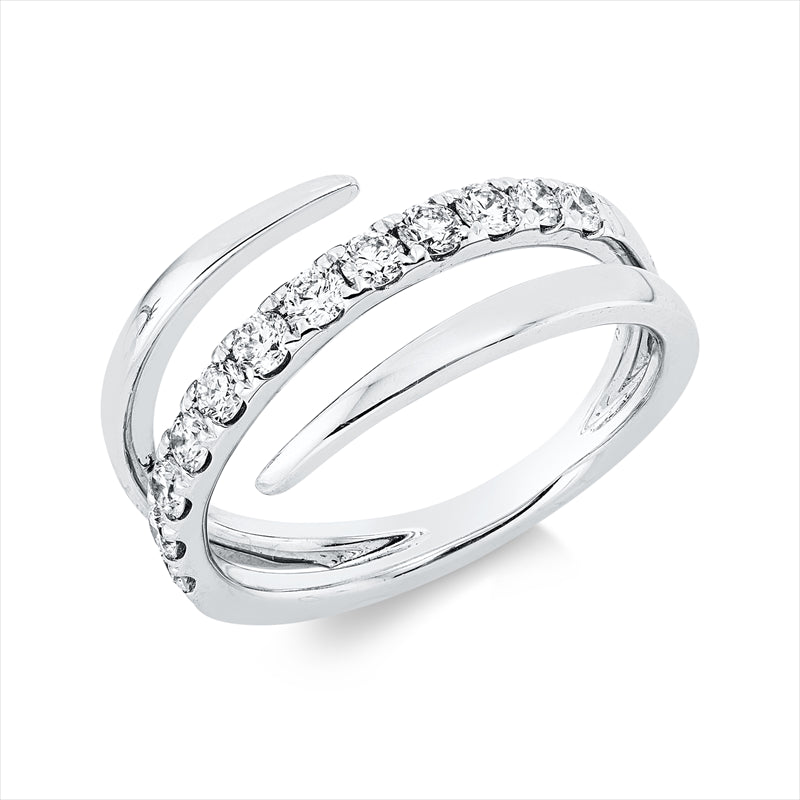 Ring    aus 750/-18 Karat Weißgold mit 12 Diamanten 0