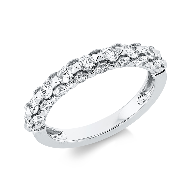 Ring    aus 750/-18 Karat Weißgold mit 25 Diamanten 1