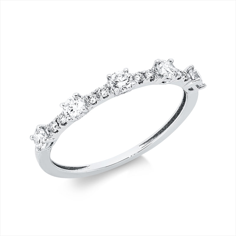 Ring    aus 750/-18 Karat Weißgold mit 13 Diamanten 0