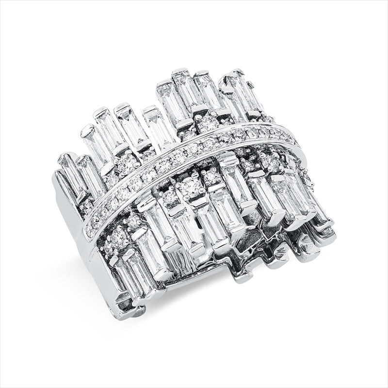 Ring    aus 750/-18 Karat Weißgold mit 76 Diamanten 2