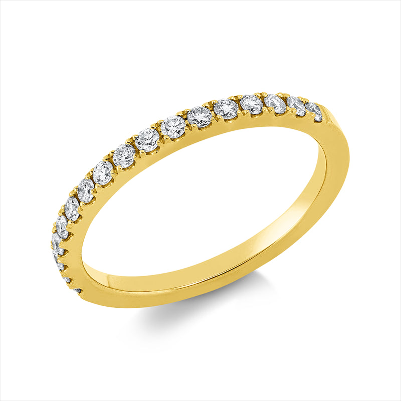 Ring    aus 750/-18 Karat Gelbgold mit 17 Diamanten 0
