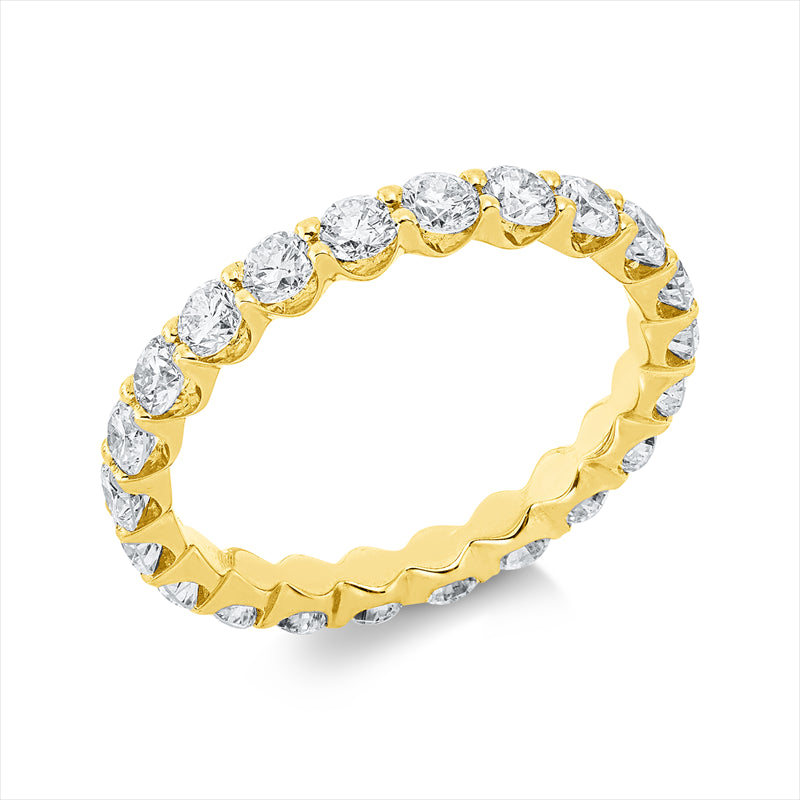 Ring    aus 750/-18 Karat Gelbgold mit 22 Diamanten 1