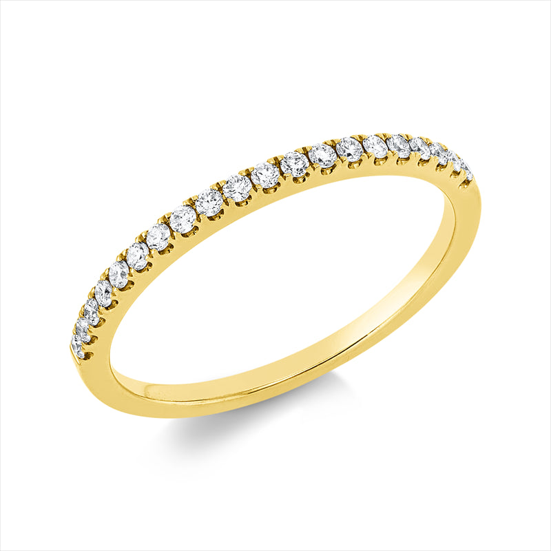 Ring    aus 750/-18 Karat Gelbgold mit 20 Diamanten 0