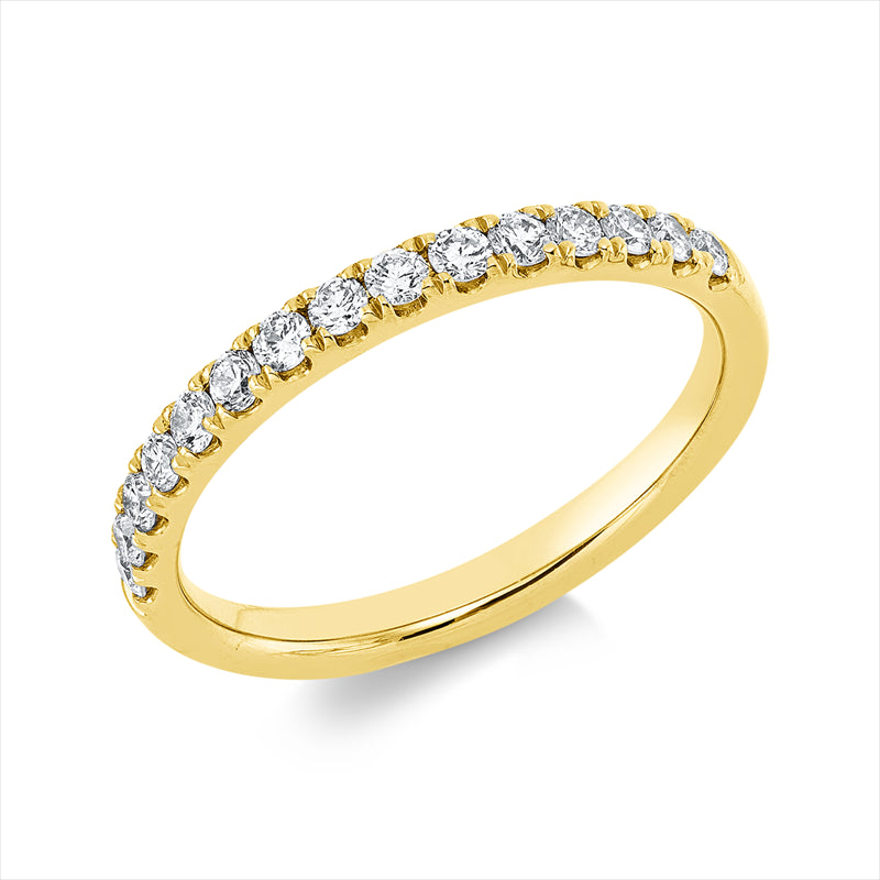 Ring    aus 750/-18 Karat Gelbgold mit 15 Diamanten 0
