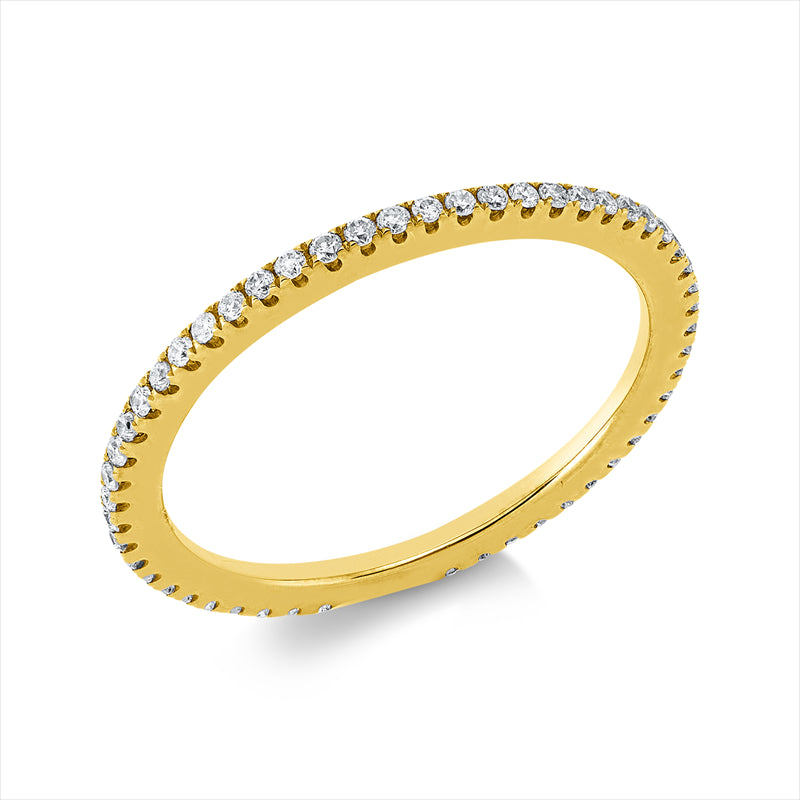 Ring    aus 750/-18 Karat Gelbgold mit 55 Diamanten 0