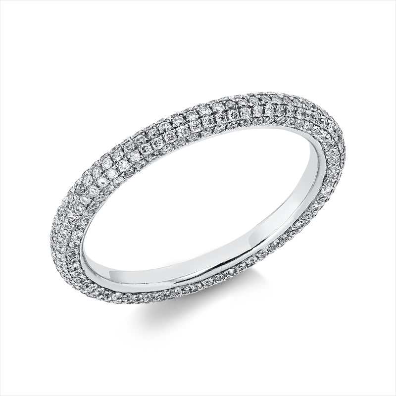 Ring    aus 750/-18 Karat Weißgold mit 343 Diamanten 0