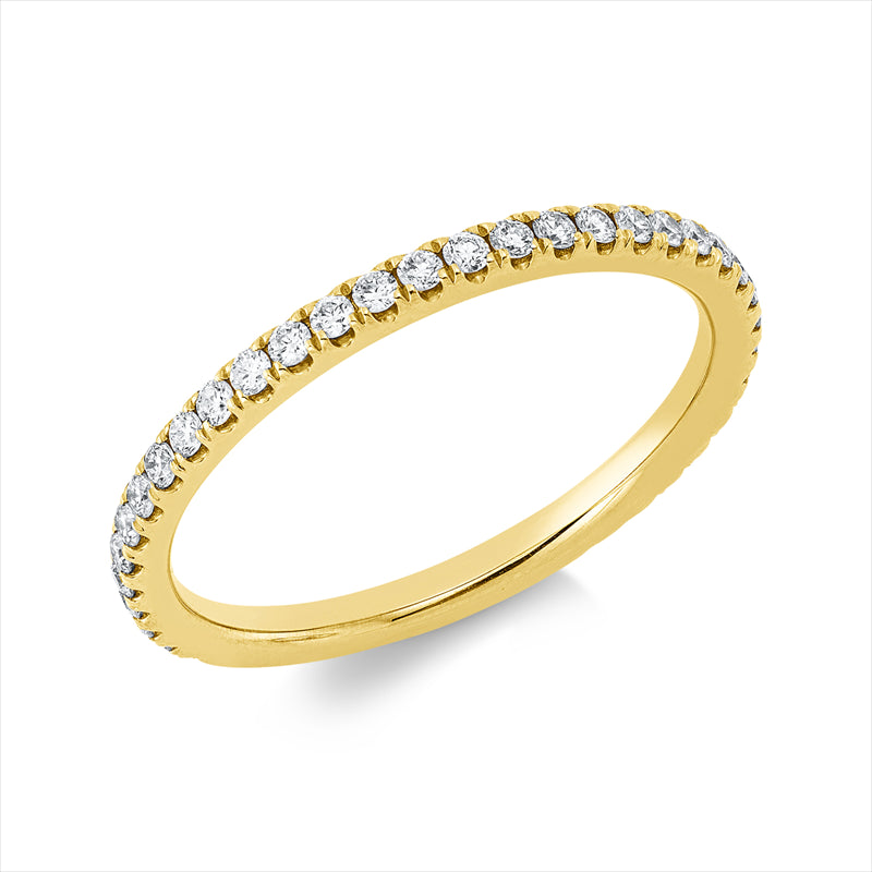 Ring    aus 750/-18 Karat Gelbgold mit 35 Diamanten 0