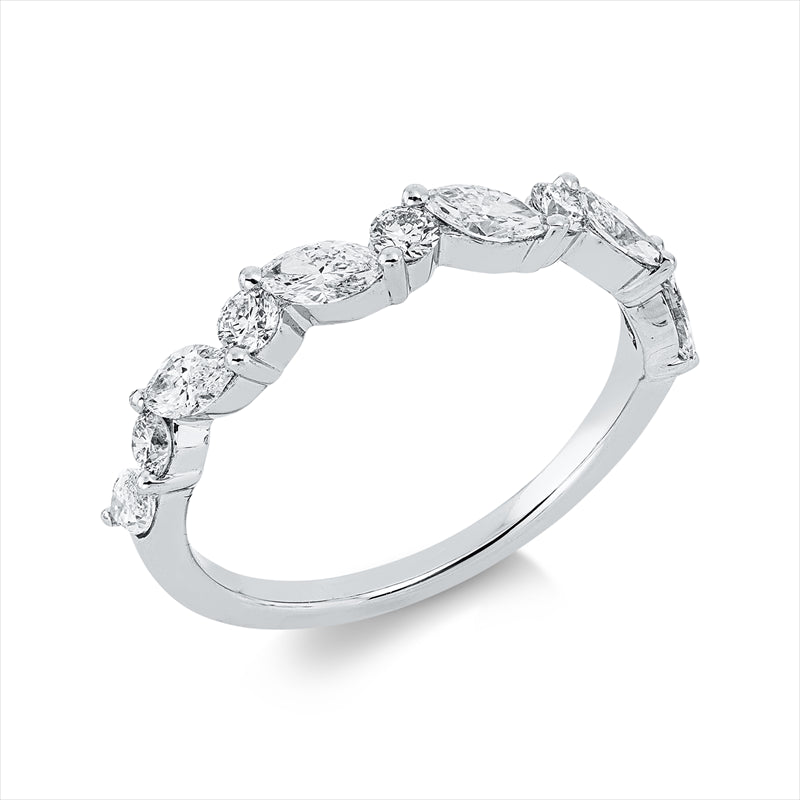 Ring    aus 750/-18 Karat Weißgold mit 11 Diamanten 0