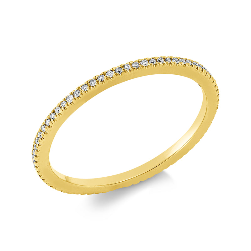 Ring    aus 750/-18 Karat Gelbgold mit 69 Diamanten 0