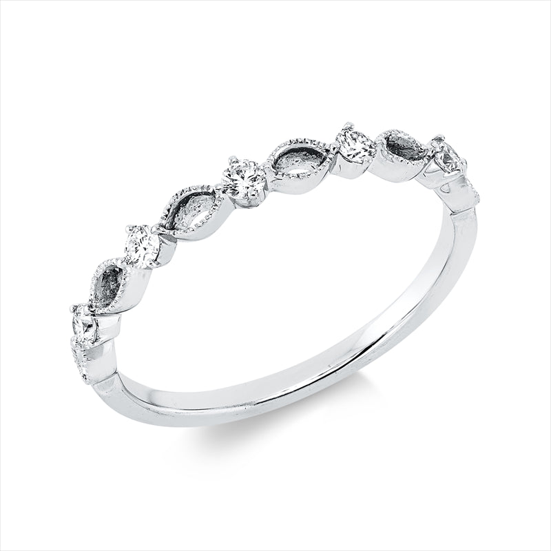 Ring    aus 750/-18 Karat Weißgold mit 5 Diamanten 0