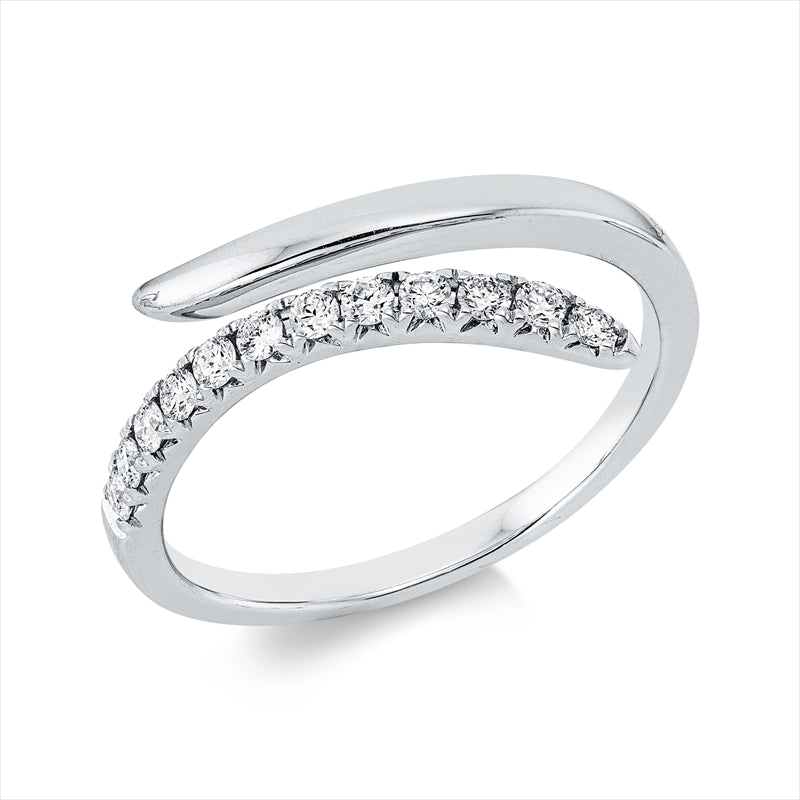 Ring    aus 750/-18 Karat Weißgold mit 12 Diamanten 0