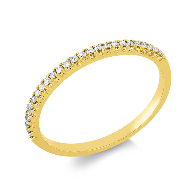 Ring    aus 750/-18 Karat Gelbgold mit 26 Diamanten 0