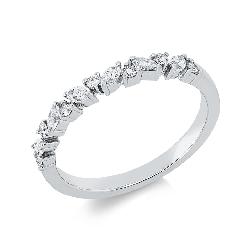 Ring    aus 750/-18 Karat Weißgold mit 13 Diamanten 0