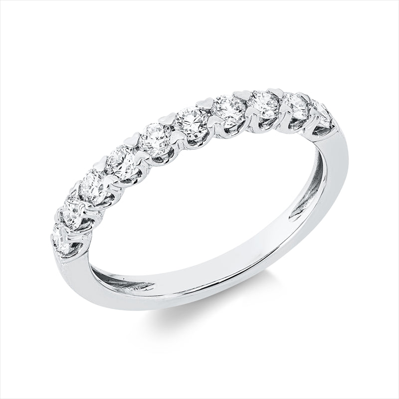 Ring    aus 750/-18 Karat Weißgold mit 10 Diamanten 0