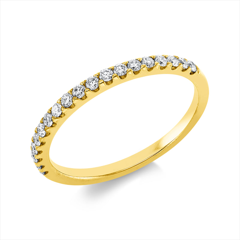 Ring    aus 750/-18 Karat Gelbgold mit 19 Diamanten 0