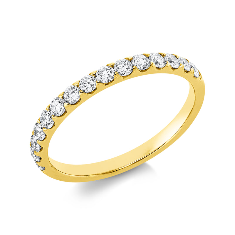 Ring    aus 750/-18 Karat Gelbgold mit 15 Diamanten 0