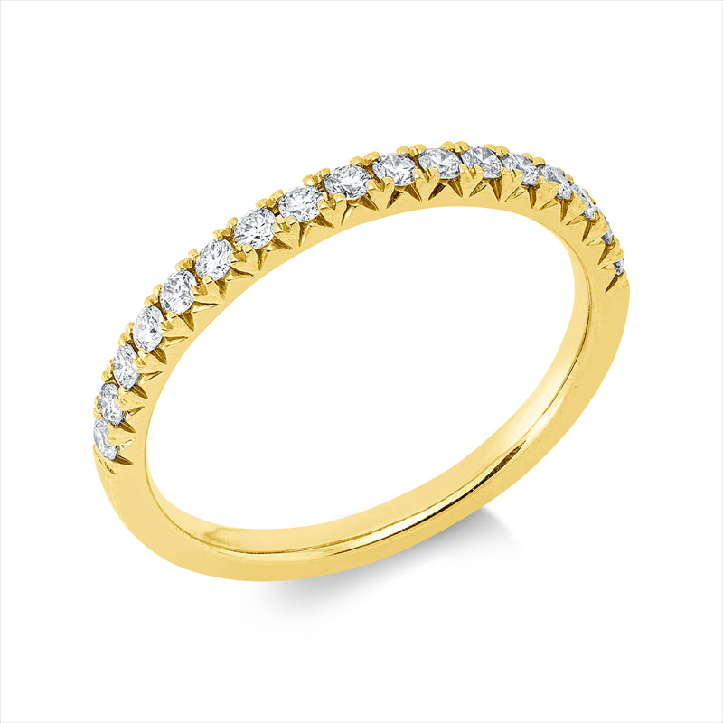Ring    aus 750/-18 Karat Gelbgold mit 17 Diamanten 0