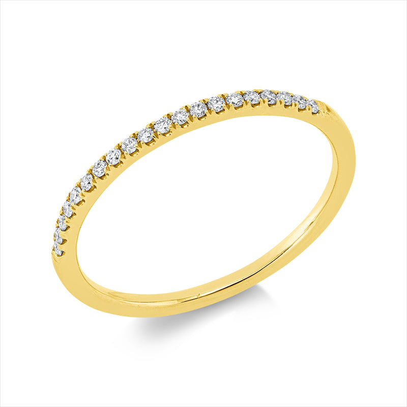 Ring    aus 750/-18 Karat Gelbgold mit 20 Diamanten 0