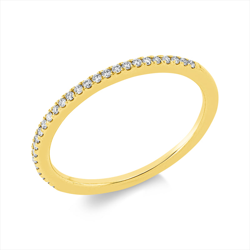 Ring    aus 750/-18 Karat Gelbgold mit 28 Diamanten 0