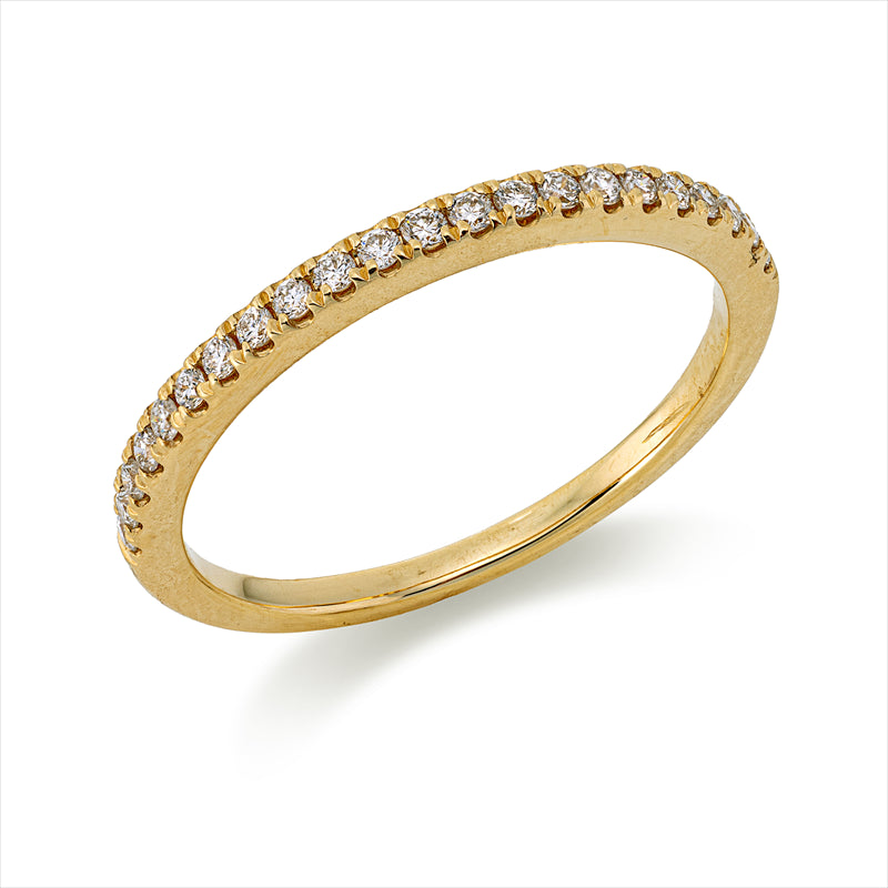 Ring    aus 750/-18 Karat Gelbgold mit 22 Diamanten 0