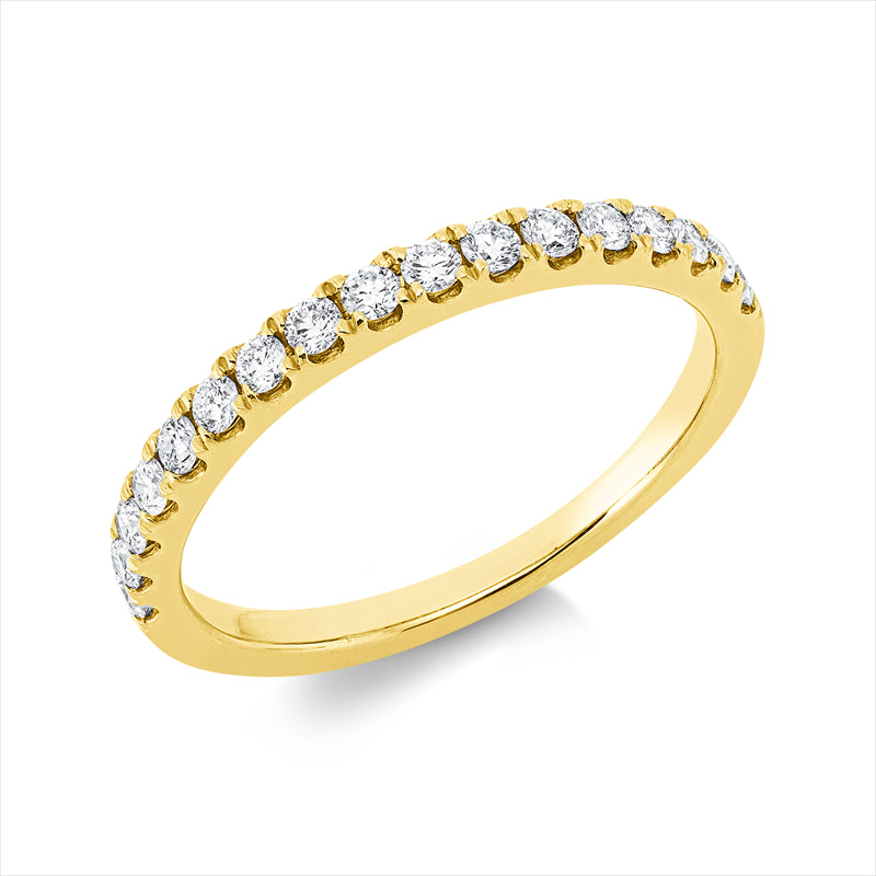 Ring    aus 750/-18 Karat Gelbgold mit 17 Diamanten 0