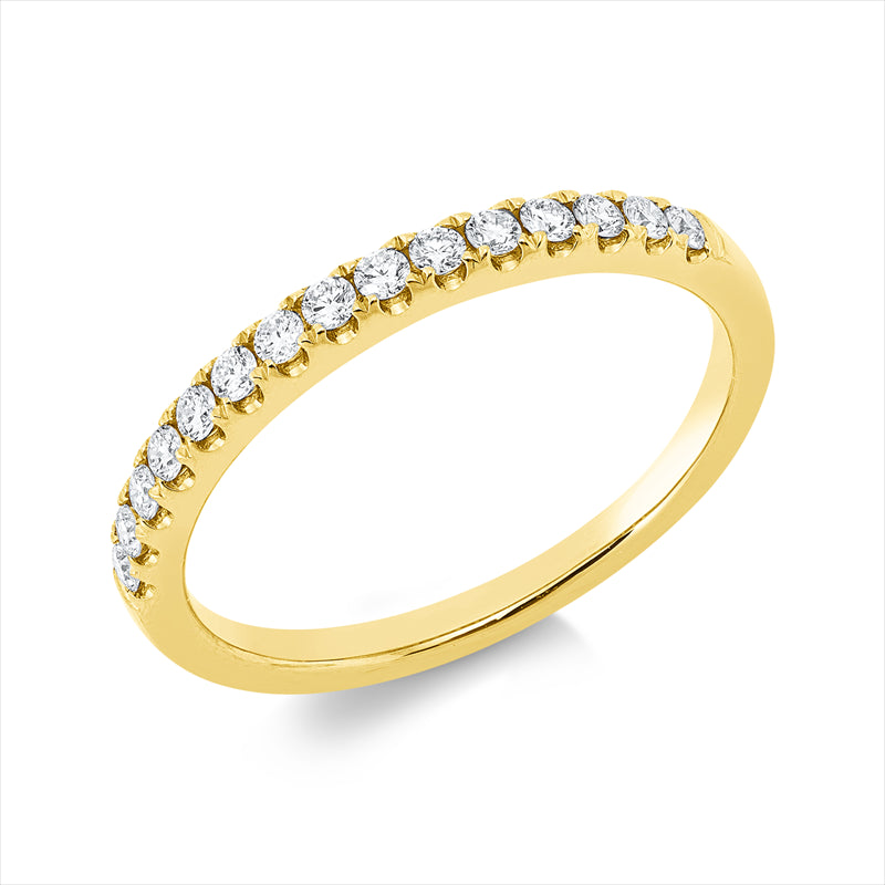 Ring    aus 750/-18 Karat Gelbgold mit 15 Diamanten 0
