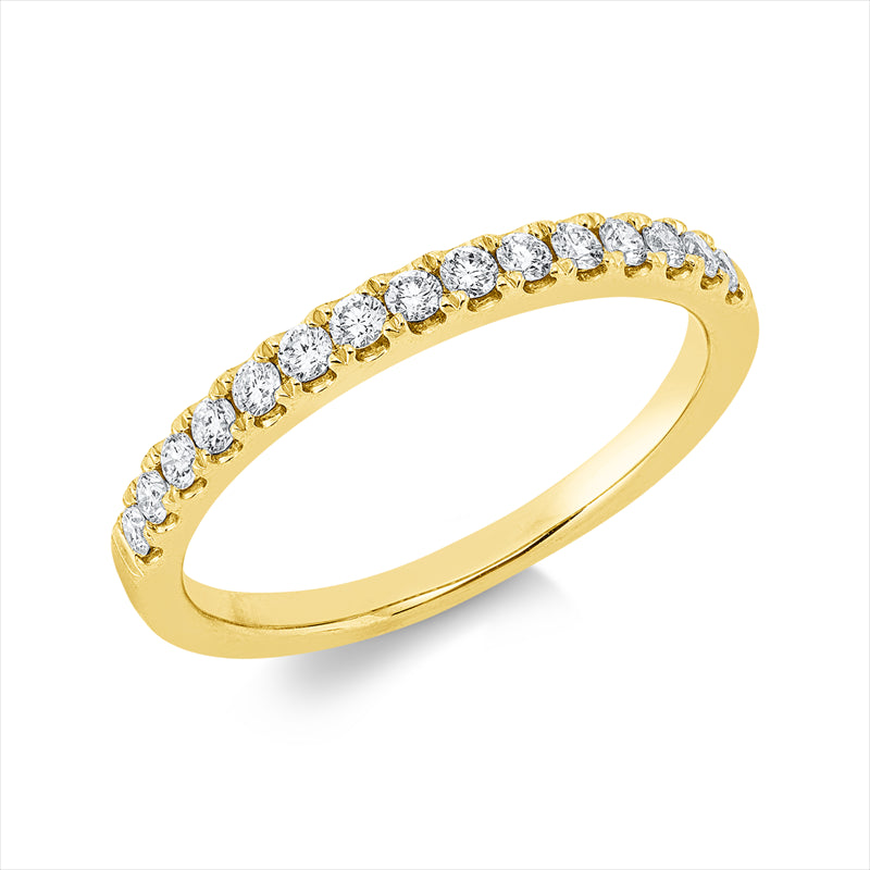 Ring    aus 750/-18 Karat Gelbgold mit 15 Diamanten 0