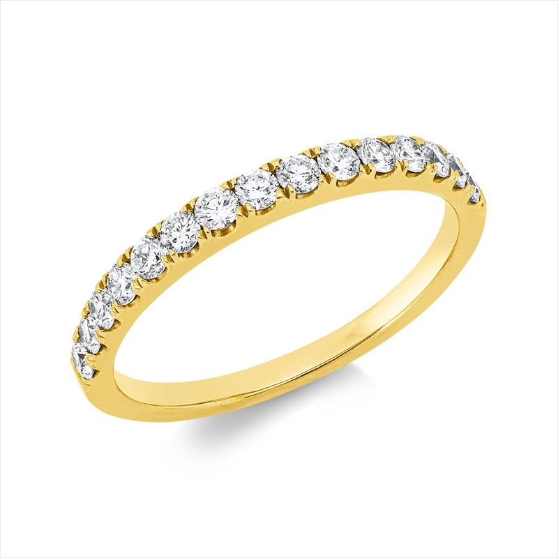 Ring    aus 750/-18 Karat Gelbgold mit 15 Diamanten 0
