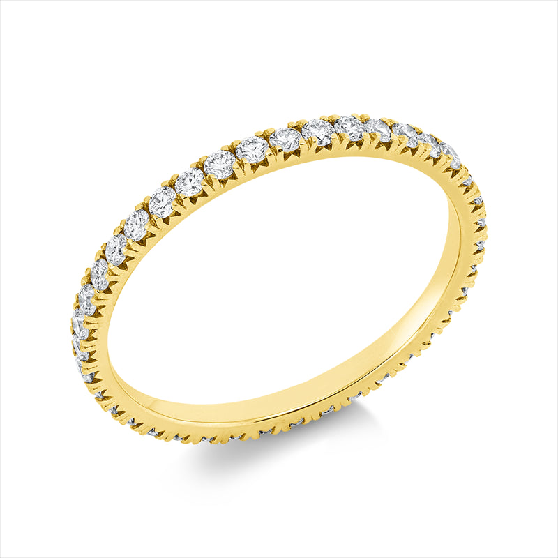 Ring    aus 750/-18 Karat Gelbgold mit 39 Diamanten 0