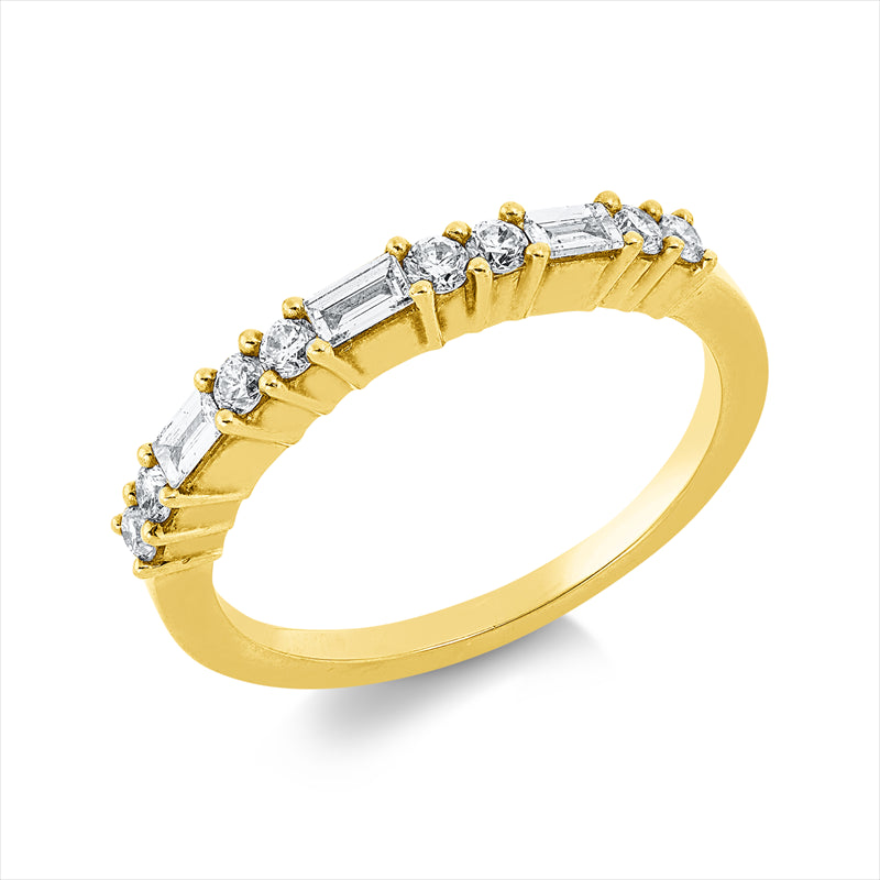 Ring    aus 750/-18 Karat Gelbgold mit 11 Diamanten 0