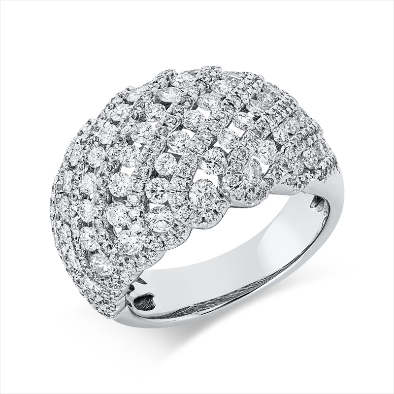 Ring    aus 750/-18 Karat Weißgold mit 247 Diamanten 2