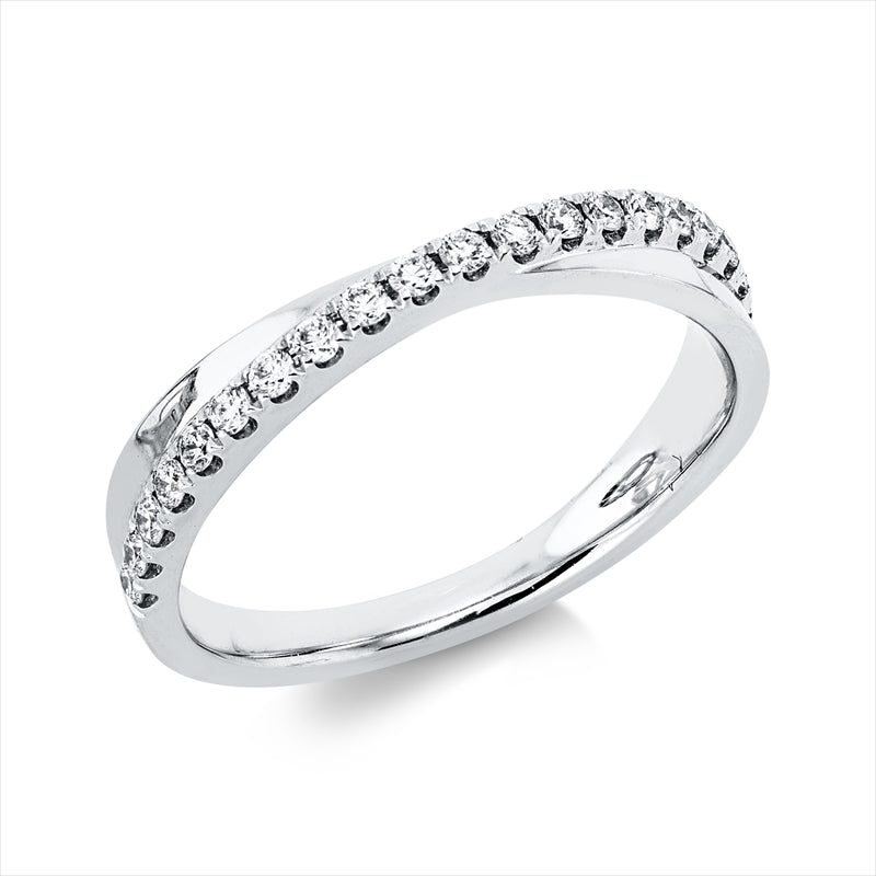 Ring    aus 750/-18 Karat Weißgold mit 21 Diamanten 0