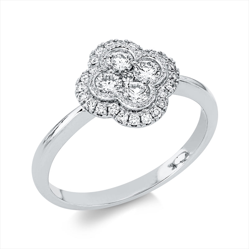 Ring    aus 750/-18 Karat Weißgold mit 29 Diamanten 0