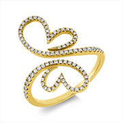 Ring    aus 750/-18 Karat Gelbgold mit 87 Diamanten 0