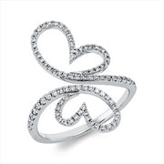 Ring    aus 750/-18 Karat Weißgold mit 87 Diamanten 0