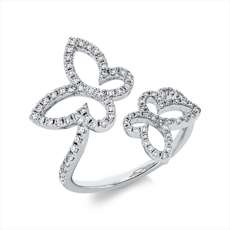 Ring    aus 750/-18 Karat Weißgold mit 87 Diamanten 0