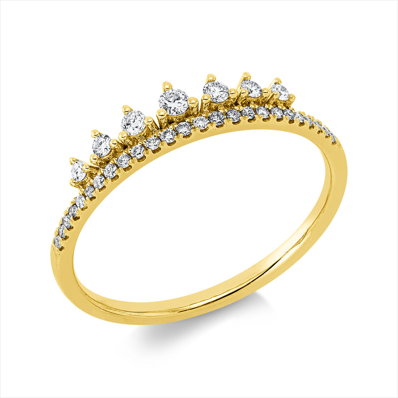 Ring    aus 750/-18 Karat Gelbgold mit 32 Diamanten 0