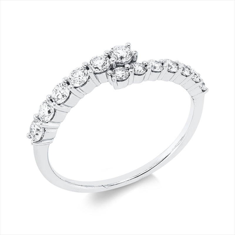 Ring    aus 750/-18 Karat Weißgold mit 13 Diamanten 0