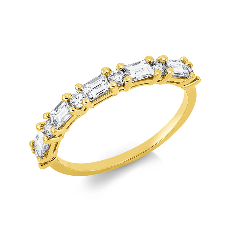 Ring    aus 750/-18 Karat Gelbgold mit 11 Diamanten 0