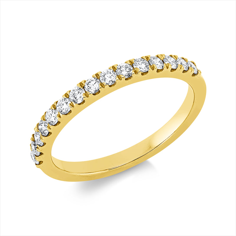 Ring    aus 750/-18 Karat Gelbgold mit 15 Diamanten 0