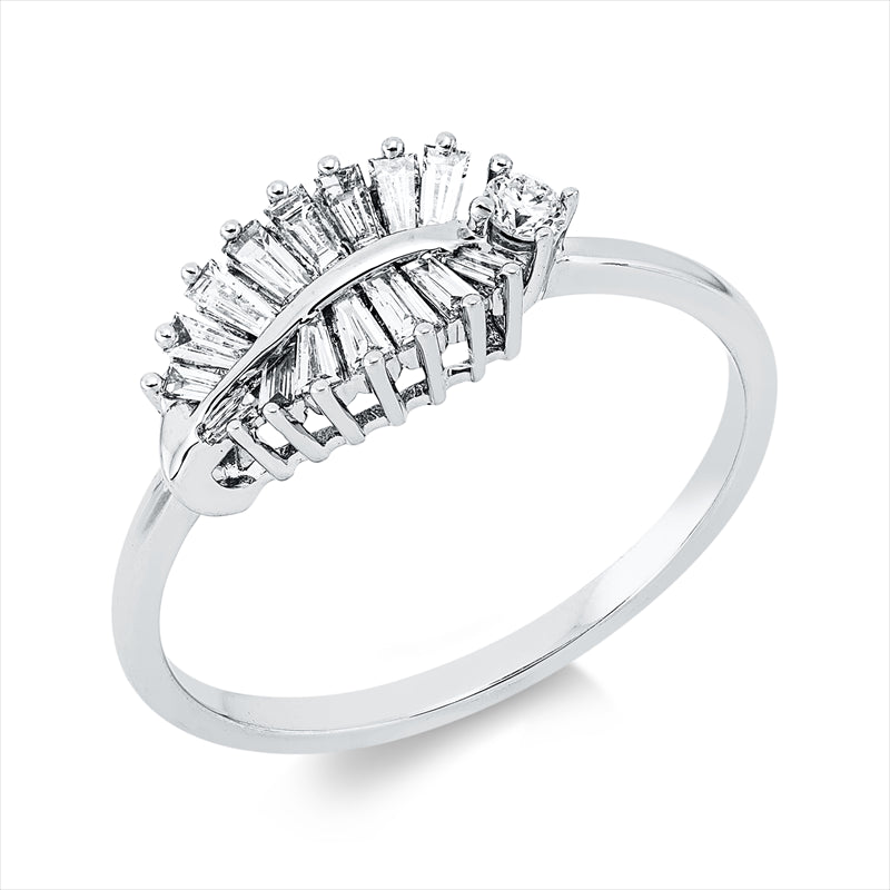 Ring    aus 750/-18 Karat Weißgold mit 16 Diamanten 0