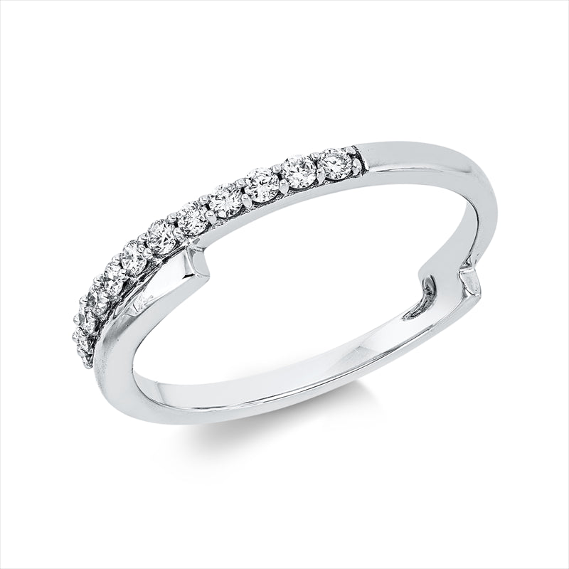 Ring    aus 750/-18 Karat Weißgold mit 12 Diamanten 0