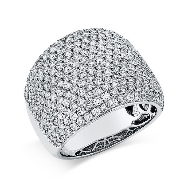 Ring    aus 750/-18 Karat Weißgold mit 289 Diamanten 2