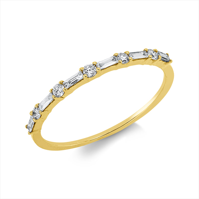 Ring    aus 750/-18 Karat Gelbgold mit 11 Diamanten 0