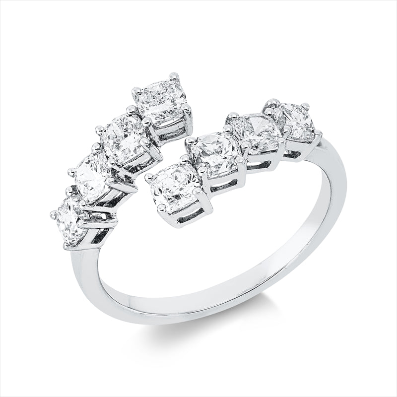 Ring    aus 750/-18 Karat Weißgold mit 8 Diamanten 1
