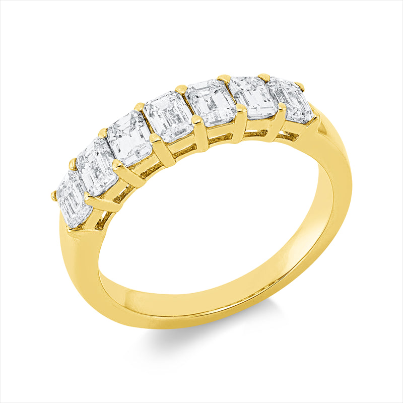 Ring    aus 750/-18 Karat Gelbgold mit 7 Diamanten 1