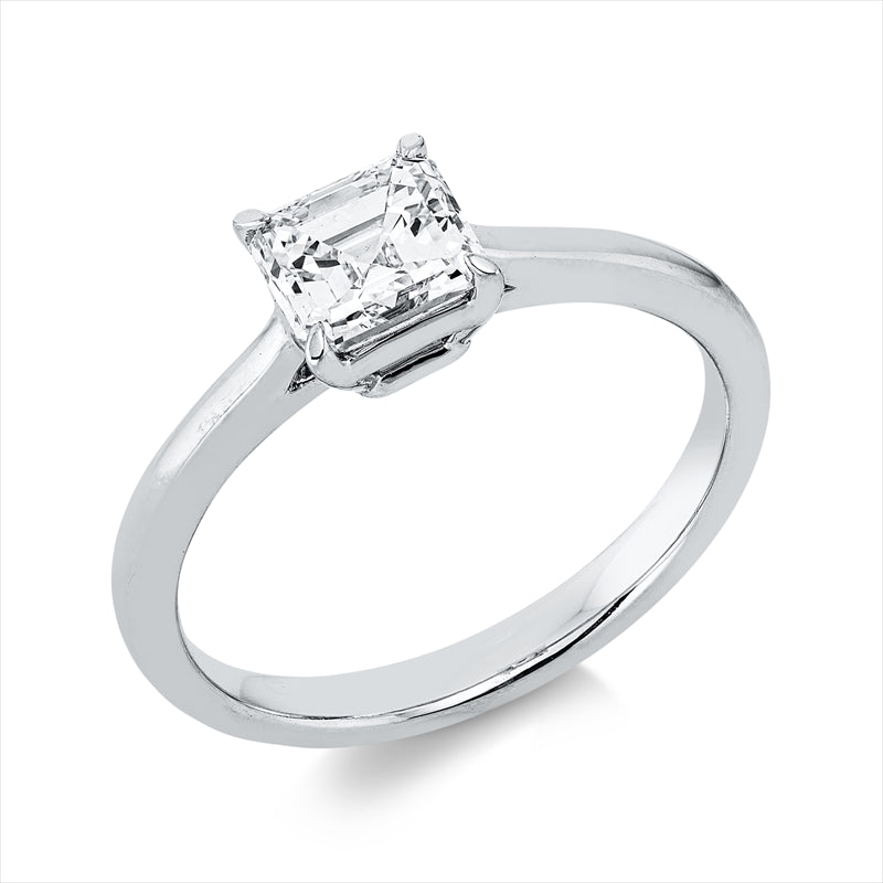 Ring    aus 950/-Platin Platin mit 1 Diamant 1 ct